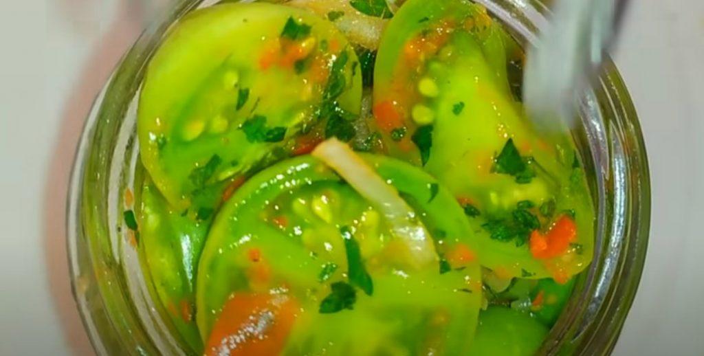 Знала б раніше приготувала б більше. Зелені помідори по-грузинськи