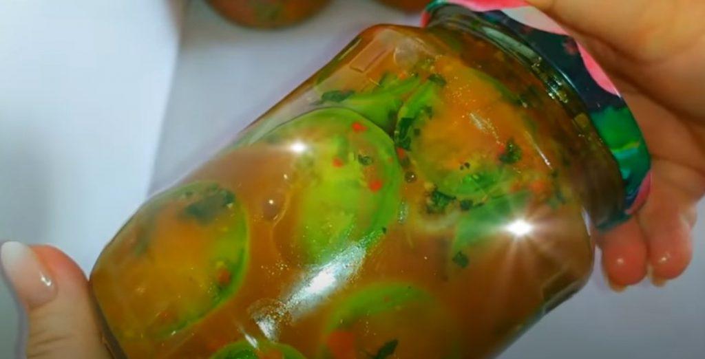 Знала б раніше приготувала б більше. Зелені помідори по-грузинськи