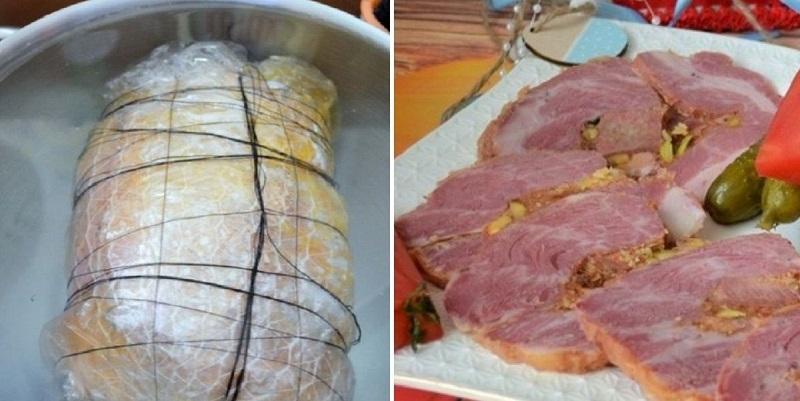 Як приготувати соковитий м'ясний горіх зі свинини. М'ясо для бутербродів або для святкової нарізки