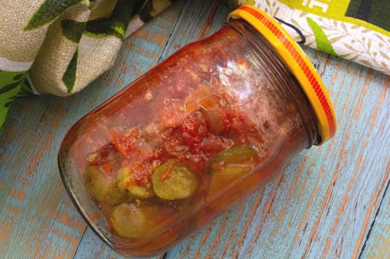 Салат із огірків на зиму по-грузинськи