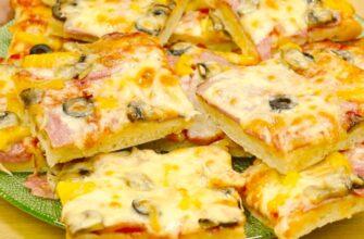 Домашня піца на весь лист для всієї родини