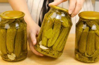 Мариновані огірки на зиму в літрових банках