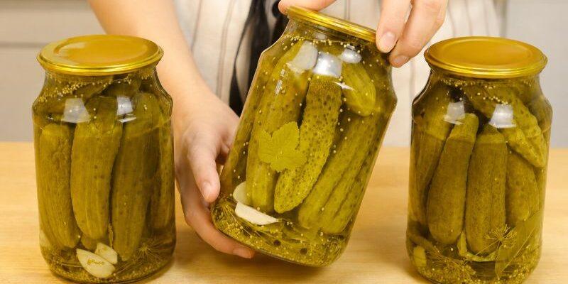 Мариновані огірки на зиму в літрових банках