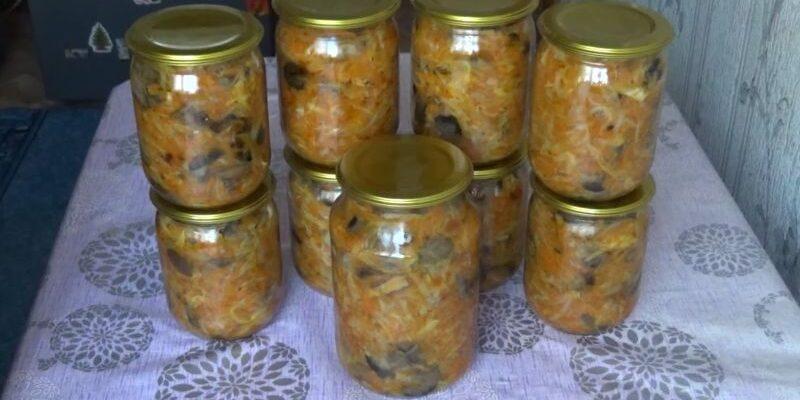 Солянка з грибами та овочами на зиму