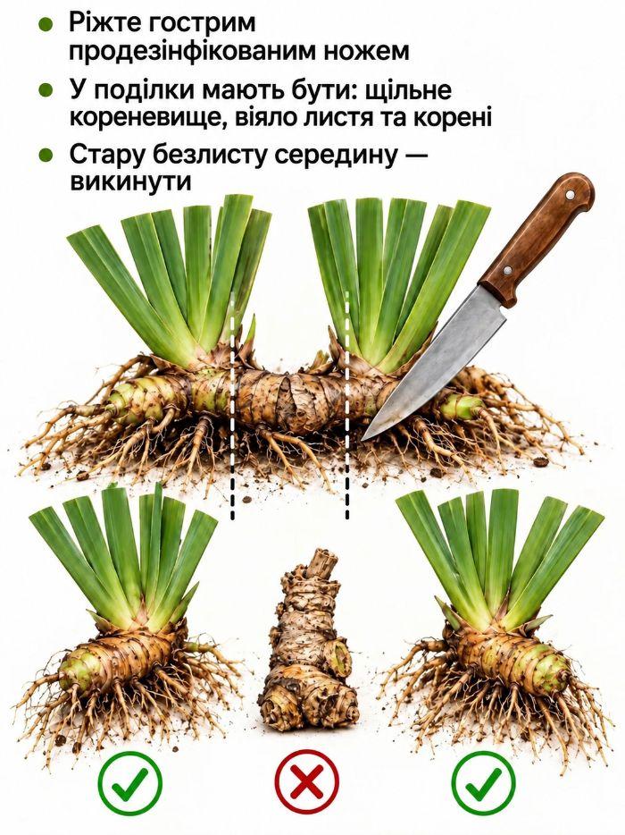 Коли обрізати іриси восени та чим підживити